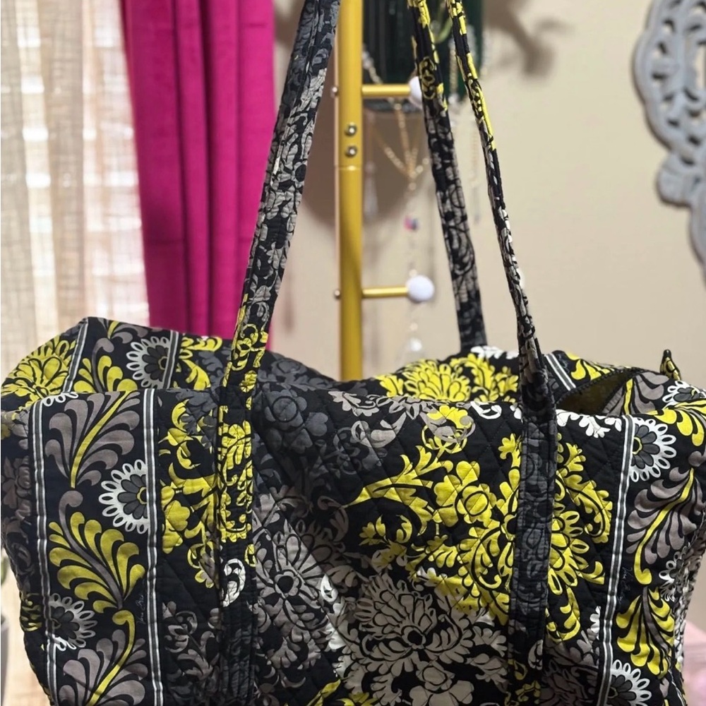 Vera Bradley Large Travel Duffel – Retired "Baroque" Pattern